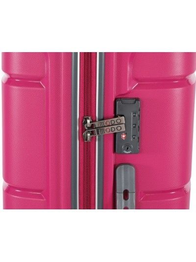 Duża walizka na kółkach RONCATO MODO zamek TSA różowa